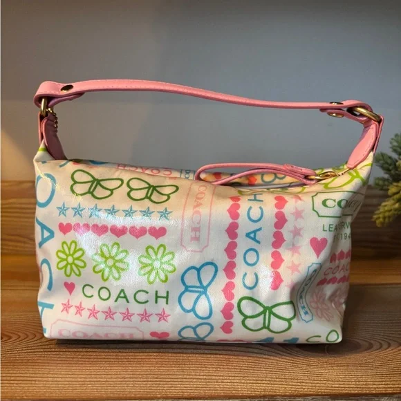 Vintage Y2K Coach Butterfly Graffiti Mini Bag - Picture 4 of 7